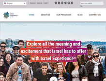 Tablet Screenshot of israelexperience.org